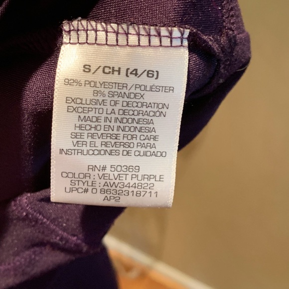 ATHLETIC WORKS Purple Fitted Active Turtleneck (S) - Picture 7 of 8